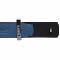 Preview: Reversible belt made of calfskin in pastel blue and black